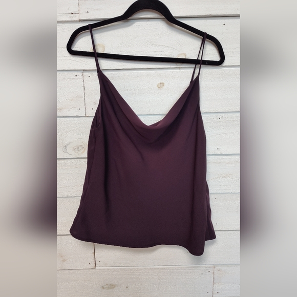 Aritzia Tops - Aritzia Babaton Cowlneck Camisole Tank Top Large - Deep Purple